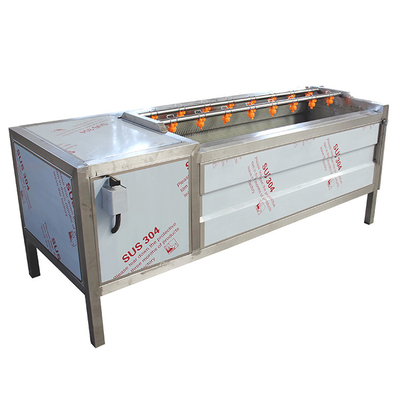 1200kg/H ブラシ 工業用ジャガイモ皮革機 果物・野菜皮革機