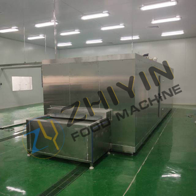 SUS304 2000kg/H 食品冷凍機 海産物の冷凍機
